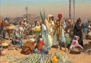 Markkinat Ala-Egyptissä, tekijältä Leopold Karl Muller