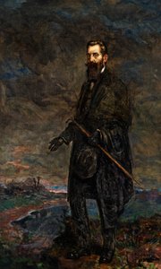 Theodor Herzlin muotokuva (öljy kankaalle) tekijältä Leopold Pilichowski