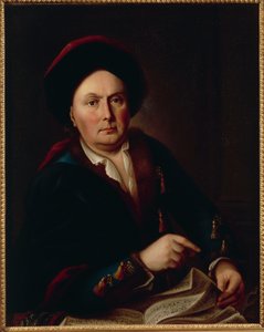 Muotokuva Ludwig van Beethovenista, kapellimestarista (1712-73), säveltäjä Ludwig Beethovenin isoisästä. tekijältä Leopold Radoux