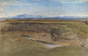 Maisema lähellä Roomaa, 1867. tekijältä Leopold Venus
