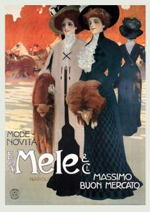 Women in High Fashion -myymälä Melessä tekijältä Leopoldo Metlicovitz
