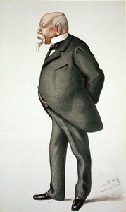 Samuel Ward (1814-84), kuvitus julkaisusta "Men of the Day", nro. 214, Punch-lehti tekijältä Leslie Matthew Ward