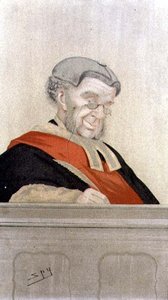 Galvanic Electricity: Sir William Robert Groven (1811-96) "Spy"-sarjakuva (värilitho) tekijältä Leslie Matthew Ward