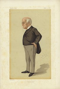 James Manby Gully, MD, Hydropathy, Vanity Fair Cartoon (väri litho) tekijältä Leslie Matthew Ward