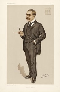 Rudyard Kipling (1865 - 1936), Vanity Fair -pubista. 1894 (värilitografia) tekijältä Leslie Matthew Ward