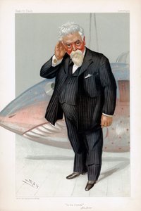 Hiram Stevens Maxim, amerikkalaissyntyinen brittiläinen keksijä ja insinööri, 1904 tekijältä Leslie Matthew Ward
