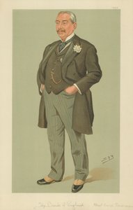herra Albert George Sandeman, The Bank of England, 12. syyskuuta 1895, Vanity Fair -sarjakuva tekijältä Leslie Matthew Ward