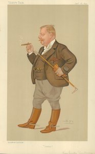 Herra Edward Linley Sambourne, Sammy, 16. tammikuuta 1892, Vanity Fair -sarjakuva tekijältä Leslie Matthew Ward