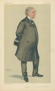 herra Erasmus Wilson, Obeliski, 18. joulukuuta 1880, Vanity Fair -sarjakuva tekijältä Leslie Matthew Ward