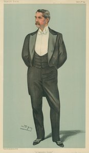 Mr Henry White, diplomaattinen serkku, 2. maaliskuuta 1899, Vanity Fair -sarjakuva tekijältä Leslie Matthew Ward