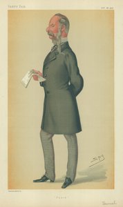 Mr John Tenniel, Punch, 26. lokakuuta 1878, Vanity Fair -sarjakuva tekijältä Leslie Matthew Ward