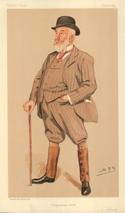 herra William Montagu Tharp, Chippenham Park, 21. kesäkuuta 1894, Vanity Fair -sarjakuva tekijältä Leslie Matthew Ward