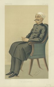 Nawab Sir Salar Jung, Intian valtiomies, 14. lokakuuta 1876, Vanity Fair -sarjakuva tekijältä Leslie Matthew Ward