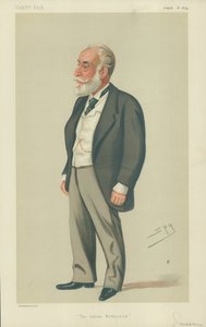 Sir Albert Abdallah David Sassoon, Intialainen Rothschild, 16. elokuuta 1879, Vanity Fair -sarjakuva tekijältä Leslie Matthew Ward