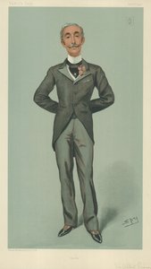 Sir Albert Edward Sassoon, Hyde, 1. helmikuuta 1900, Vanity Fair -sarjakuva. tekijältä Leslie Matthew Ward