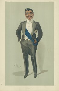 Aga Khan, 10. marraskuuta 1904, Vanity Fair -sarjakuva tekijältä Leslie Matthew Ward