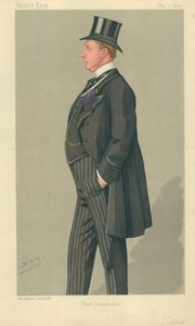 The Hon Humphrey Sturt, East Dorsetshire, 7. toukokuuta 1892, Vanity Fair -sarjakuva tekijältä Leslie Matthew Ward