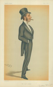The Hon Mr Justice Straight, Uusi tuomari, 10. toukokuuta 1879, Vanity Fair -sarjakuva tekijältä Leslie Matthew Ward