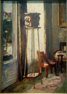 Interieur (Interieurszene und lesende Frau) tekijältä Lesser Ury