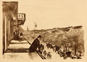 Kahvi Terassi Unter den Linden tekijältä Lesser Ury