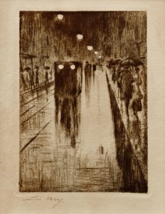 Leipziger Straße im Regen tekijältä Lesser Ury