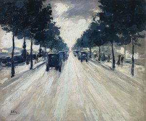 The Embankment, Lontoo, 1926 tekijältä Lesser Ury