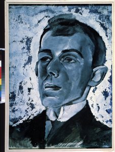 ""Runoilija Ossip Mandelstamin (1891-1938) muotokuva"" Lev Alexandrovich Brunin (1894-1948) maalaus Yksityinen kokoelma tekijältä Lev Aleksandrovitc Bruni