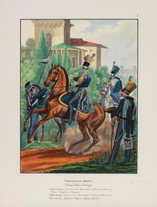 Keisarillisen Venäjän armeijan kranaadierijoukot Venäjän keisarillisen armeijan univormut, 1837-1839.