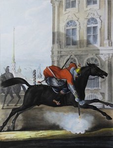 Kaukasian-vuoristolentueen hengenvartijoiden junker, 1829 tekijältä Lev Alexandrovich Belousov