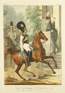 Hengenvartija-Cuirassier-rykmentin esikunta ja vanhemmat upseerit, n. 1830