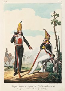 Pavlovsky-vartiosykmentin upseeri ja sotilas, 1830-1840