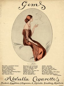 Abdulla-savukkeet, 1920-luku tekijältä Lewis Baumer