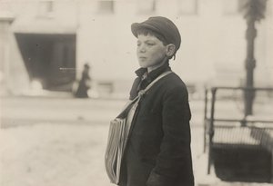 Tony Casale, "Bologna", 11-vuotias, myynyt sanomalehtiä 4 vuoden ajan, Hartford, Connecticut, maaliskuu 1909