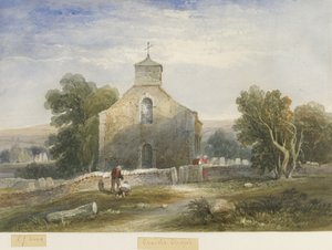 Onecote Church: akvarellimaalaus ja [c 1830-1840]