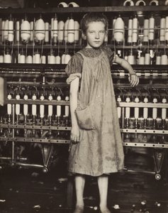 Addie Card, 12-vuotias. Kehrääjä puuvillatehtaassa, North Pownal, Vermont