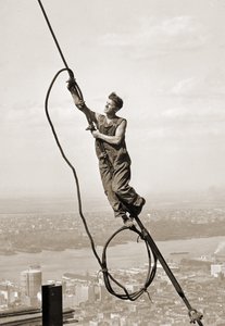Rakennustyöläinen, Empire State Building, New York City, n.1930.