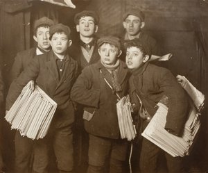 Lehtipojat tekijältä Lewis Wickes Hine