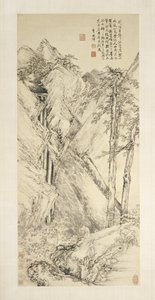 maisema jin GH AO:n ja guan tongin jälkeen, 1690-1770. tekijältä Li Shizhuo