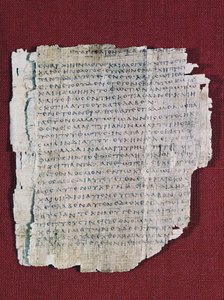 66 tai Bodmer II Papyrus, noin 200, lähes täydellinen Johanneksen evankeliumin koodeksi kreikaksi, Bodmer Library, Geneve, Sveitsi tekijältä Unbekannt Unbekannt