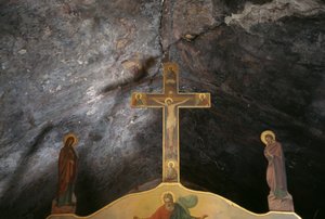 Krusifiksi Agios Mamasin kirkossa, Kantanos, Kreeta, Kreikka (kuva) tekijältä Unbekannt Unbekannt
