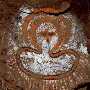 Kuvaus Wandjinasta (kalliomaalaus), Australia tekijältä Unbekannt Unbekannt