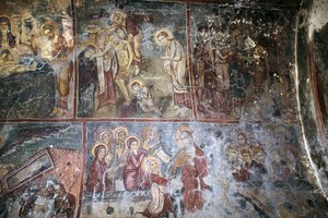 Freskot kirkkoon Metamorphosis tou Sotiros, Kefali, Kreeta, Kreikka (kuva) tekijältä Unbekannt Unbekannt