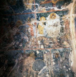 Freskot Agios Georgioksen luostarin katossa, Diavaide, Kreeta, Kreikka (kuva) tekijältä Unbekannt Unbekannt