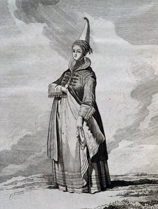 Islantilainen nainen, kaiverrus Yves-Joseph de Kerguelen-Tremarecin (1734-1797) teoksesta Voyage in Pohjanmerellä vuosina 1767–1768 tekijältä Unbekannt Unbekannt