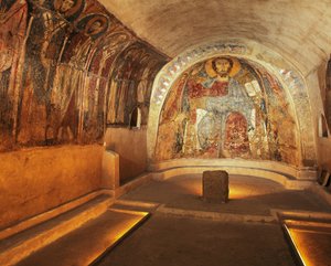 Italia, Apulia, Gravina Pugliassa, San Vito Vecchio -kirkon kallio krypta tekijältä Unbekannt Unbekannt