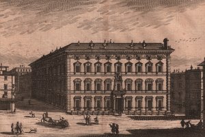 Palazzo Madama, Rooma, Lazio, Italia, kuparikaiverrus, noin 165x135 cm tekijältä Unbekannt Unbekannt