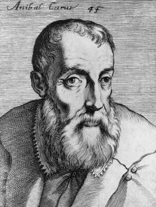 Annibale Caron (1507-1566), italialaisen runoilijan, näytelmäkirjailijan ja kääntäjän muotokuva, kaiverrus tekijältä Unbekannt Unbekannt