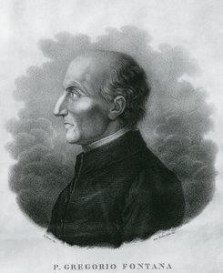 Muotokuva Gregorio Fontanasta (1735-1803), italialainen matemaatikko, kaiverrus tekijältä Unbekannt Unbekannt