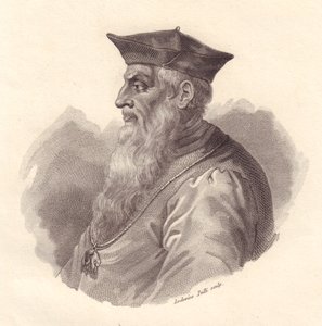 Italian amiraali Andrea Dorian (1466-1560) muotokuva, Ludovico Pellin kuparikaiverrus tekijältä Unbekannt Unbekannt