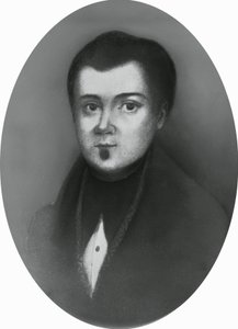 Jacopo Ruffinin (1805-1833), italialaisen lääkärin ja patriootin muotokuva, kaiverrus tekijältä Unbekannt Unbekannt